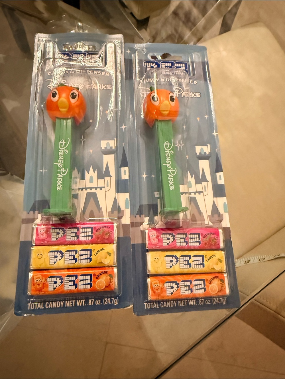 Orange bird pez dispensers. 2 units